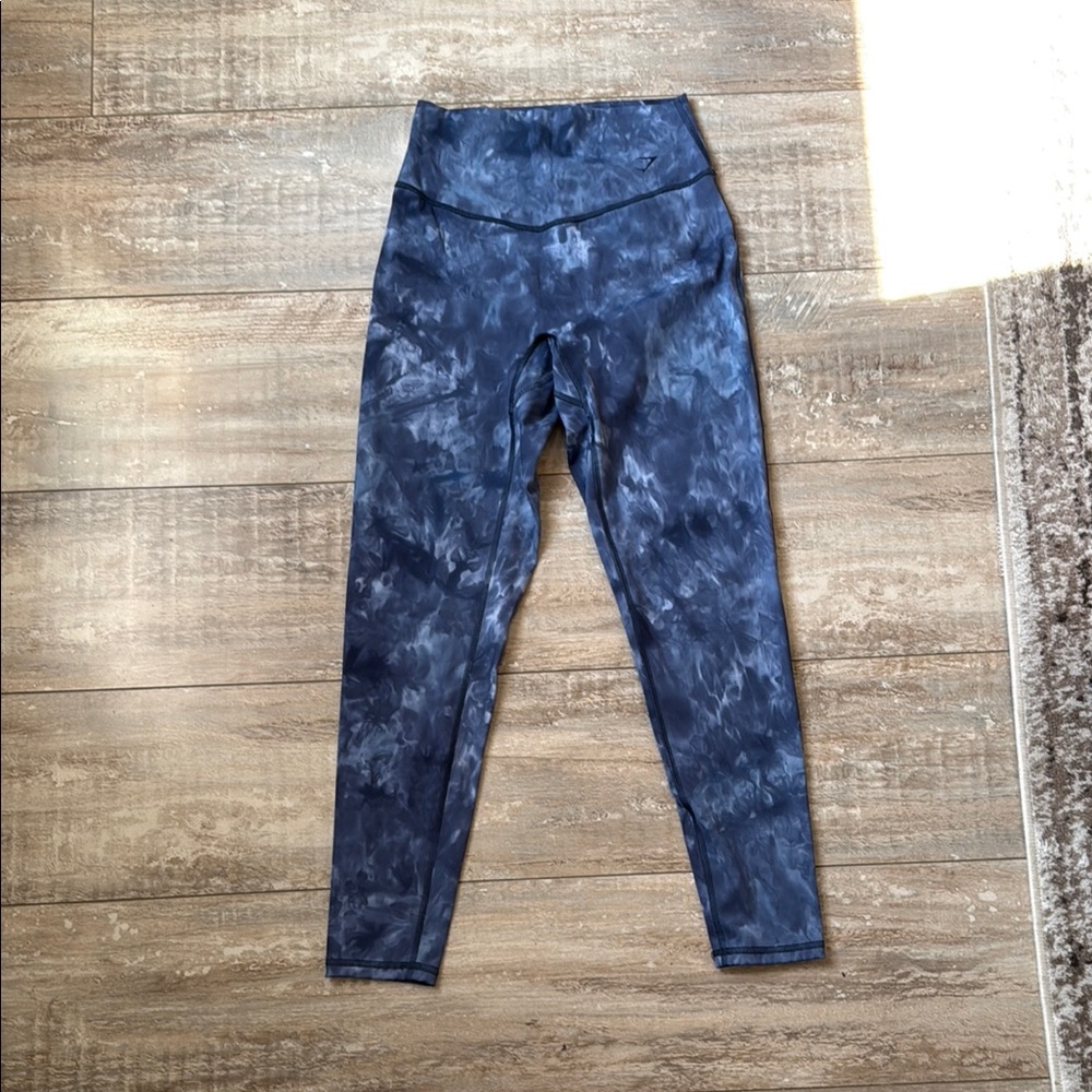 Gymshark 🦈 Blue Tie-Dye Leggings